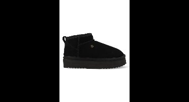 Warmbat Pantoffels Durack Plateau DRC371099 Zwart maat