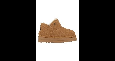 Warmbat Pantoffels Willow Plateau WLW371025 Cognac Bruin maat