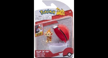 Pokemon Figure - Chimchar + Poke Ball (Clip 'n' Go)