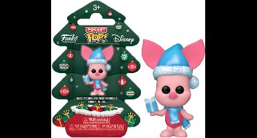 Winnie the Pooh Funko Pocket Pop! Figure: Piglet (Holiday Tree)
