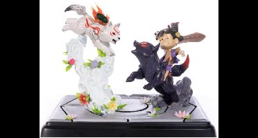 Okami PVC Statue - Chibiterasu vs. Dark Chibiterasu & Possessed Kuni (First 4 Figures)