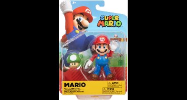 Super Mario Action Figure - Mario with 1-UP Mushroom (version A)