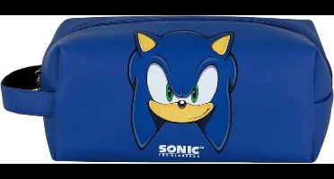 Sonic the Hedgehog Plus Brick Travel Toiletry Bag - Sight Blue