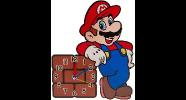 Super Mario - Wall Clock (block)