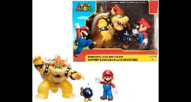 Super Mario Action Figure - Bowser Lava Battle Set