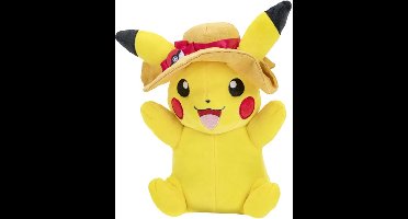Pokemon Pluche - Pikachu with Summer Hat
