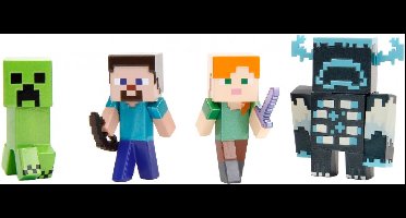 Minecraft - Metal Minifigures 4-pack