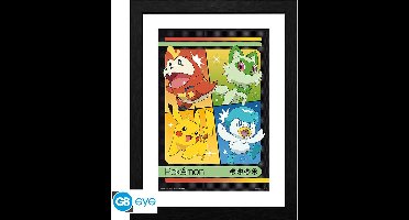Pokemon Framed Print - Scarlet & Violet Starters