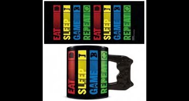 Shaped Mug - Eat Sleep Game Repeat