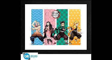 Demon Slayer Framed Print - Group