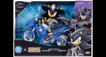 DC x Sonic The Hedgehog Figure - Shadow With Batcycle