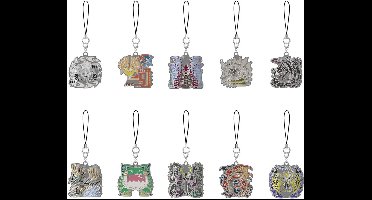 Monster Hunter Wilds Metal Keychains - Monster Icon (Set of 10)