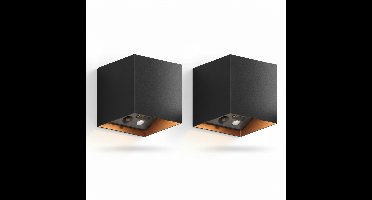 Set van 2 Volterra Up en Down Muurlamp Zwart Oplaadbaar met Bewegingssensor