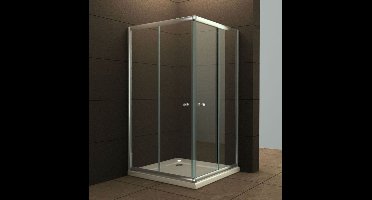 Sanifun Eco hoekinstap 5mm 800x800x1900 helder glas.