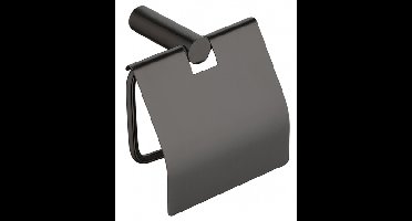 Sanifun Ida toiletrolhouder met klep Gunmetal.