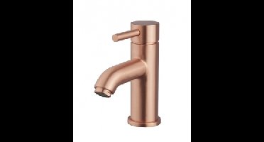 Sanifun Cadans KIWA wastafelmengkraan laag geborsteld koper.