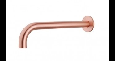 Sanifun inbouw-uitloop rond 30cm 1/2'' geborsteld koper.