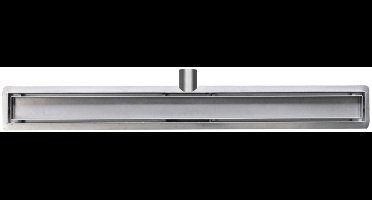 Sanifun RVS douchegoot+flens met tegelrooster 110x7.