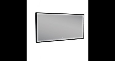 Sanifun Rechthoekige condensvrije LED-spiegel 1200x600 matzwart.
