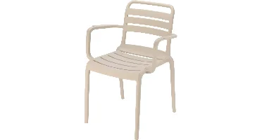 Ambiance stapelbare dining tuinstoel beige