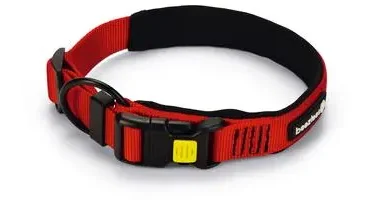 Beeztees hondenhalsband Parinca premium nylon 40-45x2cm rood