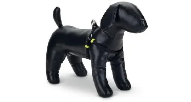 Beeztees hondentuig Uni nylon 46-75x2cm zwart