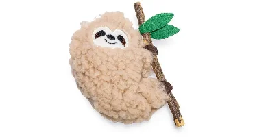 Beeztees kattenspeelgoed Jungle luiaard pluche/matatabi 10x8x3cm beige