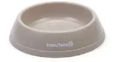 Beeztees kattenvoerbak plastic 200ml d14.5h3.5cm beige
