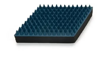 Beeztees massageborstel hond rubber 15x8x2,8 cm blauw