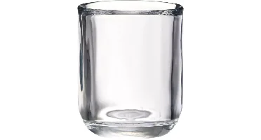 Bolsius sparkle classic houder rond glas 7.1x8.7cm transparant