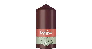 Bolsius stompkaars essentials 5.8x12cm velvet red