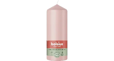 Bolsius stompkaars essentials 5.8x15cm misty pink