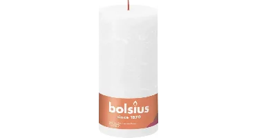 Bolsius stompkaars rustiek shine 10x20cm cloudy white