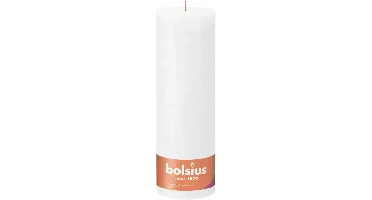 Bolsius stompkaars rustiek shine 10x30cm cloudy white