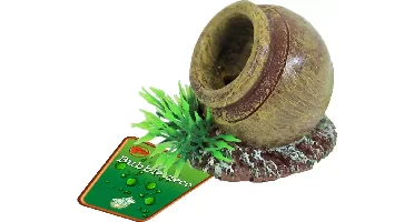 Boon aqua deco ornament bubbel polyresin pot met uitstromer, 5,5 cm