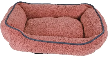 Boon divan teddy met bies 50x40 centimeter roze
