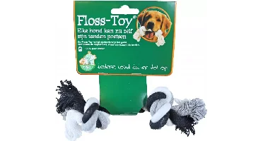 Boon Floss-toy zwart/wit mini