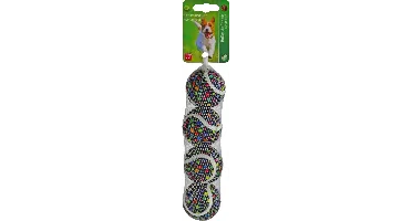 Boon Tennisbal rainbow dot s net a 4 stuks