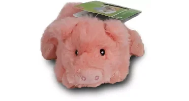 Boony hondenspeelgoed varken pluche eco met piep 16 cm
