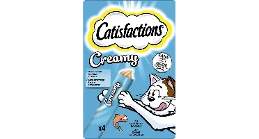Catisfactions Kattensnack Zalm Creamy 4x10g