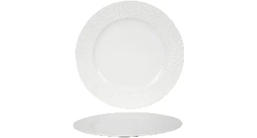Dinerbord porselein diamant 27x2cm wit