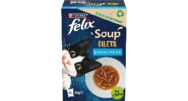 Felix Soup Tender Strips multipack vis 6 x 48g