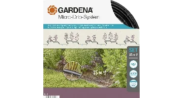 Gardena Micro-Drip-Bewatering gewassen/plantenrijen Set (15 m)