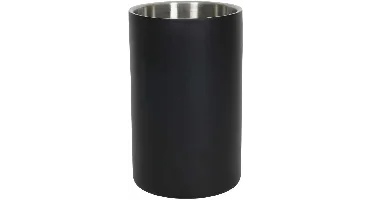 HIT trading Wijnkoeler rvs dubbelwandig zwart