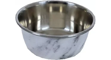 Hondenbak RVS deco marmer, 950 ml