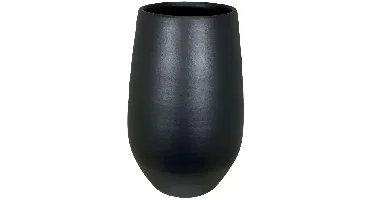 HS Potterie vaas keramiek petra 38x90cm zwart