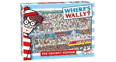 Jumbo puzzel legpuzzel where's wally railway station 1000st