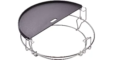 Kamado Joe Half moon bbq grillplaat gietijzer reversible griddle - Classic Joe