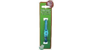 Kittenhalsband polyester neon, blauw reflecterend