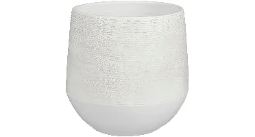 Mica Decorations bloempot Evora 24x23cm off white